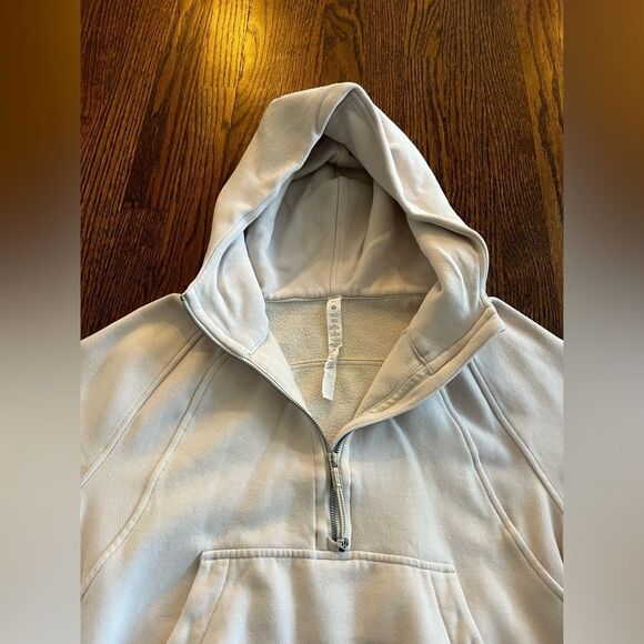 Lululemon Scuba Oversized Half-Zip Hoodie size M/L Colour Bone - Picture 7 of 9